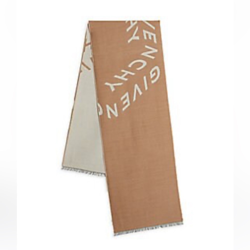 NEW Givenchy Beige Cream Wool Scarf